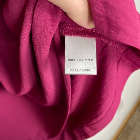 NWOT Evereve Devin Gathered Smocked Mockneck Blouse with Peasant Sleeve Size XL - Picture 9 of 10